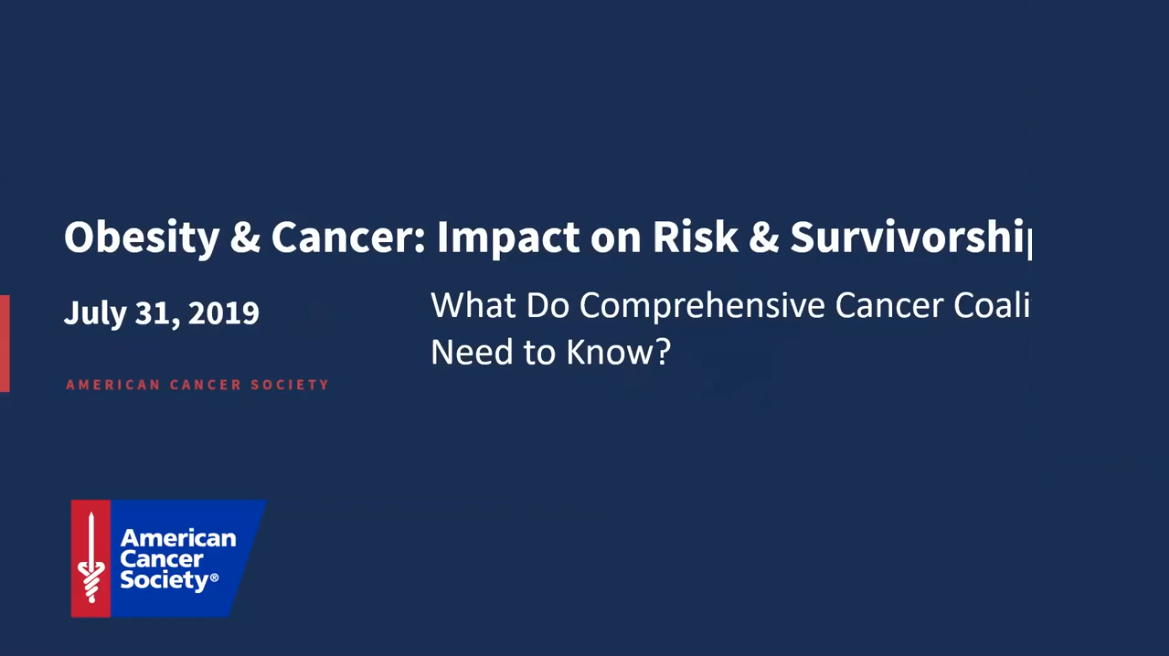 Webinars on Obesity and Cancer - ACS4CCC