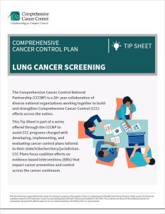 CCC Tip Sheet - Lung Cancer Screening Cover