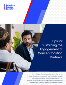 Cover Tips for Sustaining the engagment of CCC partners